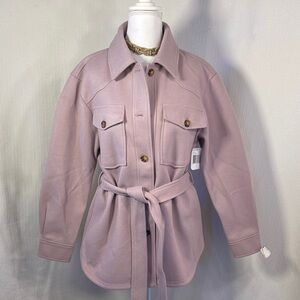 Women's Lilac Belted Jacket